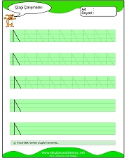 okul öncesi çizgi çalışma sayfaları